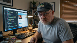 Larry Annoyed Webmaster